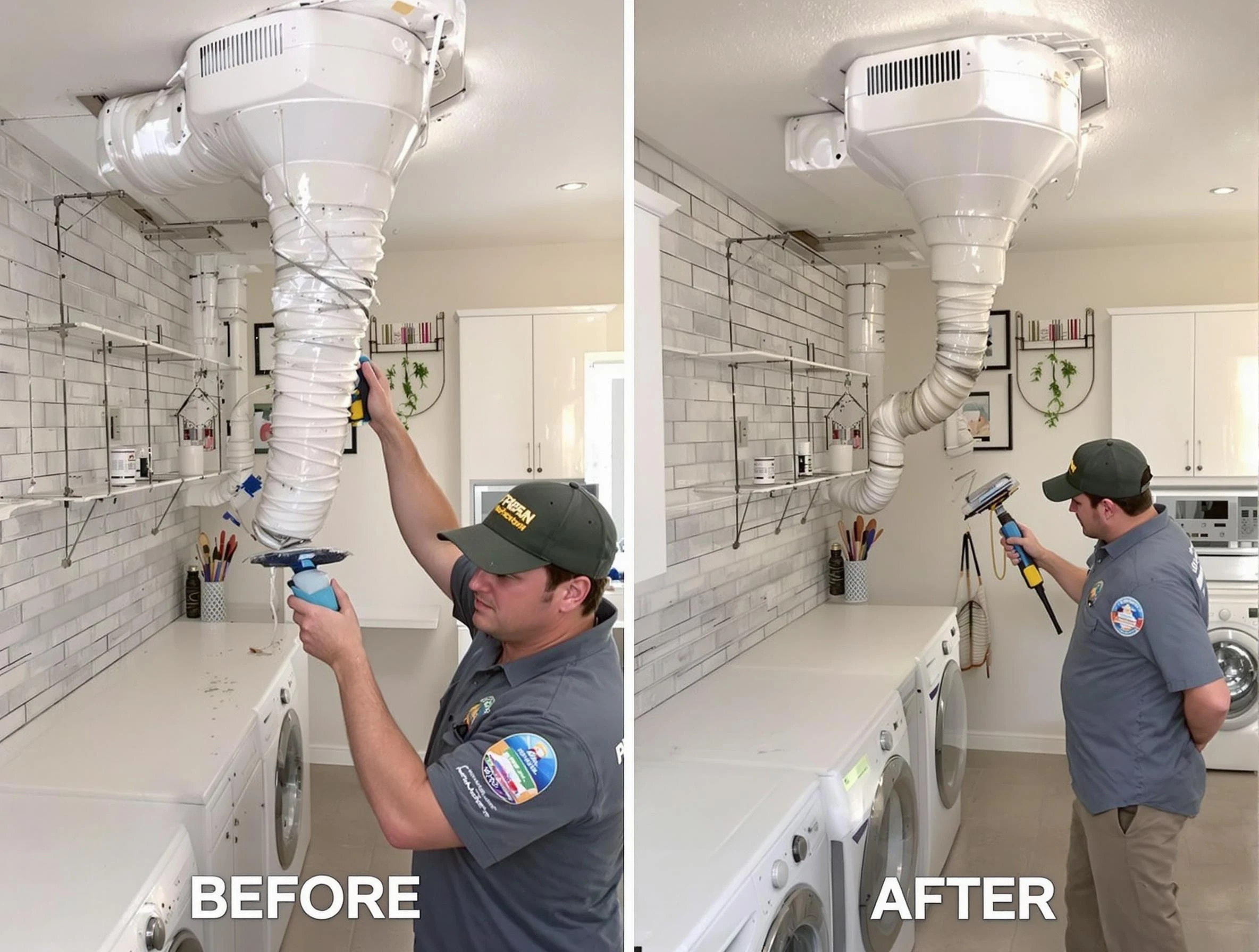 Professional dryer exhaust vent cleaning by Salt Lake City Dryer Vent Cleaning in Salt Lake City