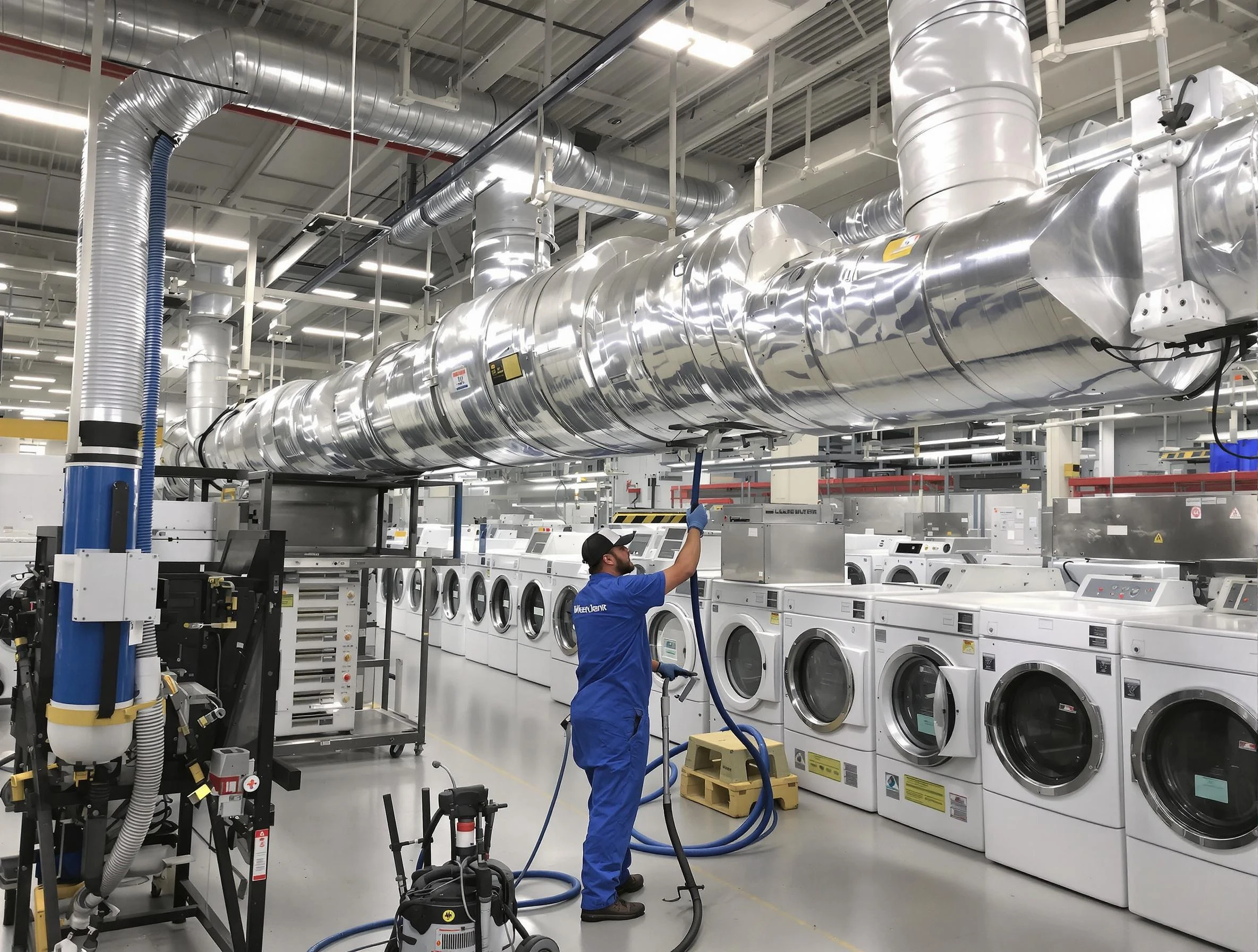 Salt Lake City Dryer Vent Cleaning team performing heavy-duty industrial dryer vent cleaning in Salt Lake City